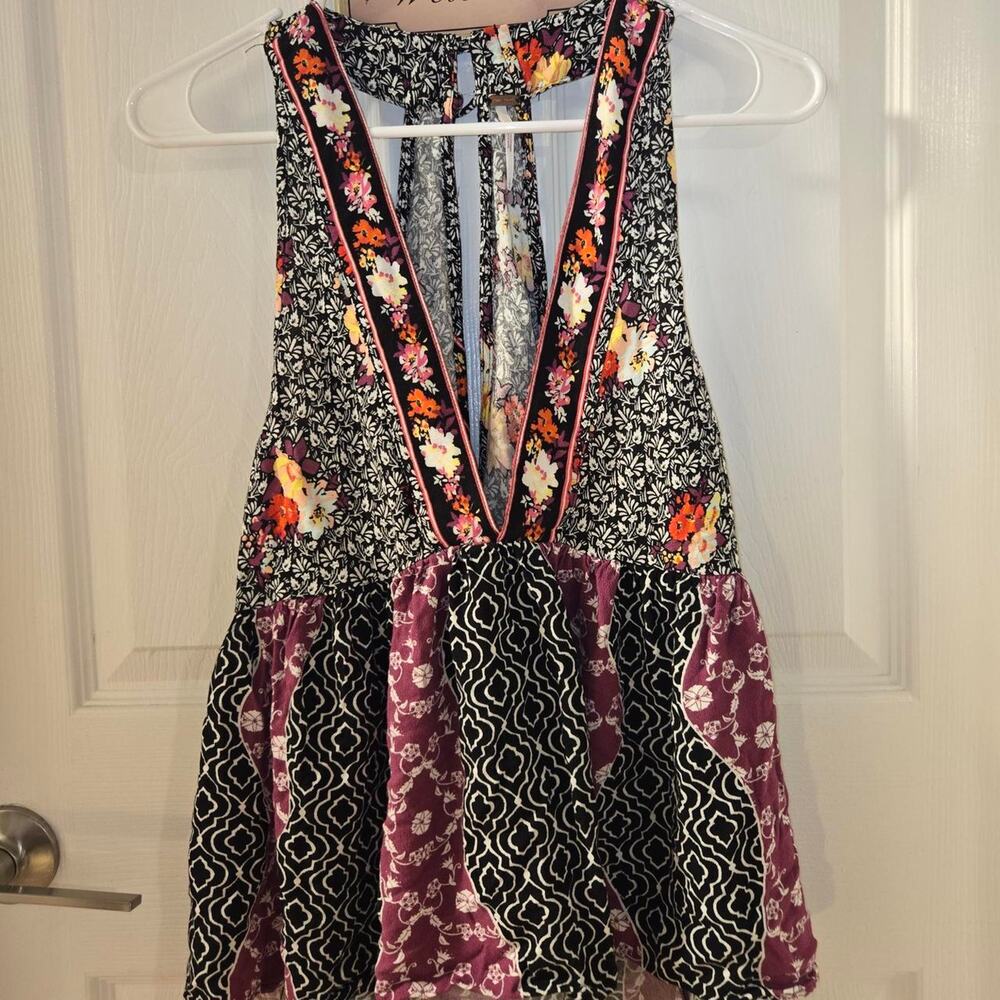 Free People Boho Patchwork Tank 🌸